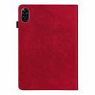 For Honor Pad X9 Peacock Embossed Pattern Leather Tablet Case(Red) - 3