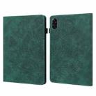 For Honor Pad X9 Peacock Embossed Pattern Leather Tablet Case(Green) - 1