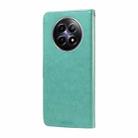 For Realme 12 5G / 12x 5G / C65 5G Global Embossed Butterfly Flowers Leather Phone Case(Green) - 3