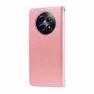 For Realme 12 5G / 12x 5G / C65 5G Global Embossed Butterfly Flowers Leather Phone Case(Rose Gold) - 3