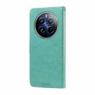 For Realme 12 Pro / 12 Pro+  / P1 Pro Global Embossed Butterfly Flowers Leather Phone Case(Green) - 3