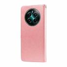 For Realme 12+ / Narzo 70 / Narzo 70 Pro India Embossed Butterfly Flowers Leather Phone Case(Rose Gold) - 3