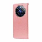 For Realme 13 Pro / 13 Pro+ Embossed Butterfly Flowers Leather Phone Case(Rose Gold) - 3