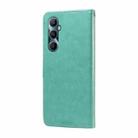 For Realme C65 4G Global Embossed Butterfly Flowers Leather Phone Case(Green) - 3