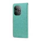 For Realme GT 6 / GT Neo6 SE Embossed Butterfly Flowers Leather Phone Case(Green) - 3