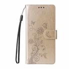 For Huawei nova 13 Pro Embossed Butterfly Flowers Leather Phone Case(Gold) - 2