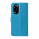 For Huawei nova 13 Pro Embossed Butterfly Flowers Leather Phone Case(Blue) - 3