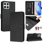 For Honor X8 4G/X30i 5G Smile Embossing RFID Leather Phone Case(Black) - 1