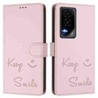 For Honor GT Smile Embossing RFID Leather Phone Case(Pink) - 2
