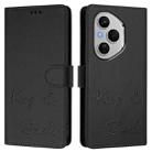 For Honor 400 Pro 5G Smile Embossing RFID Leather Phone Case(Black) - 2