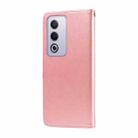 For OPPO A3 Pro 5G Global / India Embossed Butterfly Flowers Leather Phone Case(Rose Gold) - 3