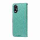 For OPPO A38 4G Global / A18 4G Embossed Butterfly Flowers Leather Phone Case(Green) - 3