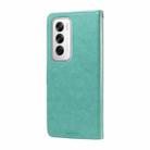 For OPPO Reno12 5G Global Embossed Butterfly Flowers Leather Phone Case(Green) - 3