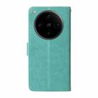 For OPPO Find X8 Pro Embossed Butterfly Flowers Leather Phone Case(Green) - 3