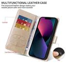 For OPPO Reno13 Global Embossed Butterfly Flowers Leather Phone Case(Gold) - 3