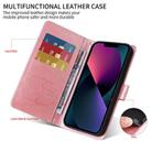For OPPO Reno13 Global Embossed Butterfly Flowers Leather Phone Case(Rose Gold) - 3