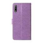 For Honor X9 5G / 4G / X30 Embossed Butterfly Flowers Leather Phone Case(Purple) - 3