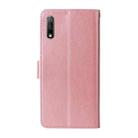 For Honor X9 5G / 4G / X30 Embossed Butterfly Flowers Leather Phone Case(Rose Gold) - 3