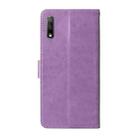 For Honor Magic4 Lite 5G / 4G / X40 GT Embossed Butterfly Flowers Leather Phone Case(Purple) - 3