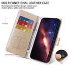 For Honor X8c 4G Embossed Butterfly Flowers Leather Phone Case(Gold) - 3