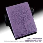 For Honor Pad 8 Tree & Deer Embossed Leather Tablet Case(Purple) - 2