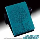 For Honor Pad 8 Tree & Deer Embossed Leather Tablet Case(Blue) - 2