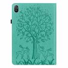 For Honor Pad 8 Tree & Deer Embossed Leather Tablet Case(Green) - 3