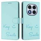 For Redmi Note 14 Pro 5G / 14 Pro+ 5G Smile Embossing RFID Leather Phone Case(Mint Green) - 3