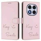 For Redmi Note 14 Pro 5G / 14 Pro+ 5G Smile Embossing RFID Leather Phone Case(Pink) - 3