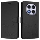 For Redmi Note 14 Pro 5G / 14 Pro+ 5G Smile Embossing RFID Leather Phone Case(Black) - 3