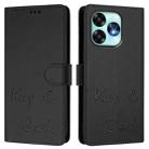 For Umidigi A15 / A15C / A15T Smile Embossing RFID Leather Phone Case(Black) - 3