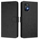 For Umidigi Bison X20 Smile Embossing RFID Leather Phone Case(Black) - 3