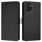 For Umidigi Power 7 / 7S Smile Embossing RFID Leather Phone Case(Black) - 3