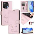 For Umidigi Note 90 Smile Embossing RFID Leather Phone Case(Pink) - 1