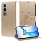 For OnePlus Ace 3V Embossed Butterfly Flowers Leather Phone Case(Gold) - 1