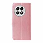 For OnePlus 13 Embossed Butterfly Flowers Leather Phone Case(Rose Gold) - 3