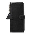 For Redmi Note 14 4G Global 163.25mm Genuine Leather Litchi Texture RFID Leather Phone Case(Black) - 3