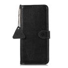 For Redmi Note 14 Pro 5G Genuine Leather Litchi Texture RFID Leather Phone Case(Black) - 3