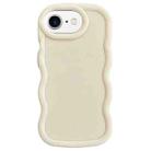 For iPhone 7 / 8 / SE 2020 2022 Big Wave Puff Shape TPU Phone Case(Beige) - 1