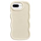 For iPhone 7 Plus / 8 Plus Big Wave Puff Shape TPU Phone Case(Beige) - 1