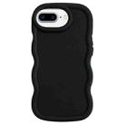 For iPhone 7 Plus / 8 Plus Big Wave Puff Shape TPU Phone Case(Black) - 1