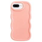 For iPhone 7 Plus / 8 Plus Big Wave Puff Shape TPU Phone Case(Pink) - 1