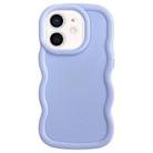 For iPhone 11 Big Wave Puff Shape TPU Phone Case(Blue) - 1