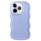 For iPhone 11 Pro Big Wave Puff Shape TPU Phone Case(Blue) - 1