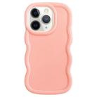 For iPhone 11 Pro Big Wave Puff Shape TPU Phone Case(Pink) - 1