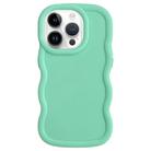 For iPhone 12 Pro Big Wave Puff Shape TPU Phone Case(Green) - 1