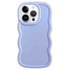 For iPhone 13 Pro Max Big Wave Puff Shape TPU Phone Case(Blue) - 1