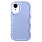 For iPhone XR Big Wave Puff Shape TPU Phone Case(Blue) - 1