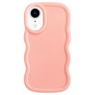 For iPhone XR Big Wave Puff Shape TPU Phone Case(Pink) - 1