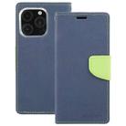 For iPhone 16 Pro Max GOOSPERY FANCY DIARY Cross Texture Leather Phone Case(Navy Blue) - 2